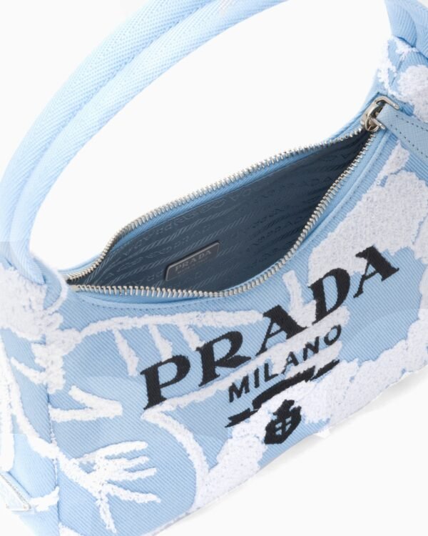Re-Edition 2000 embroidered drill mini bag