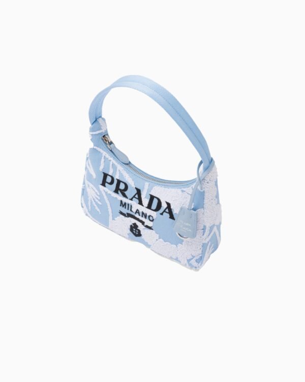 Re-Edition 2000 embroidered drill mini bag