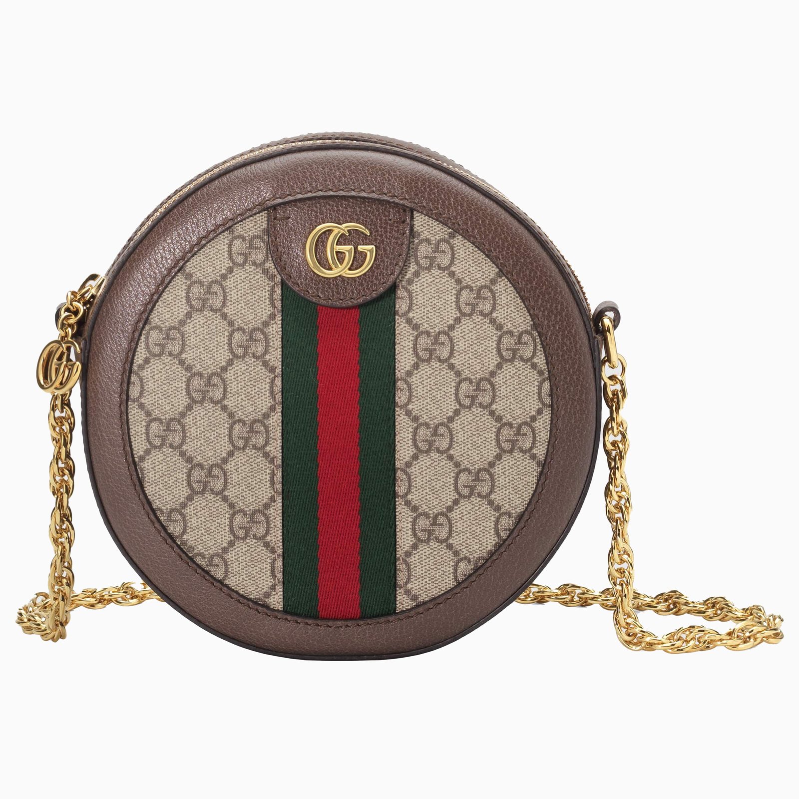 Ophidia GG mini round shoulder bag