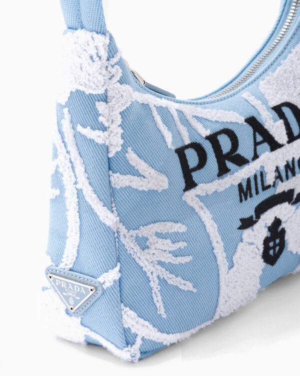 Re-Edition 2000 embroidered drill mini bag
