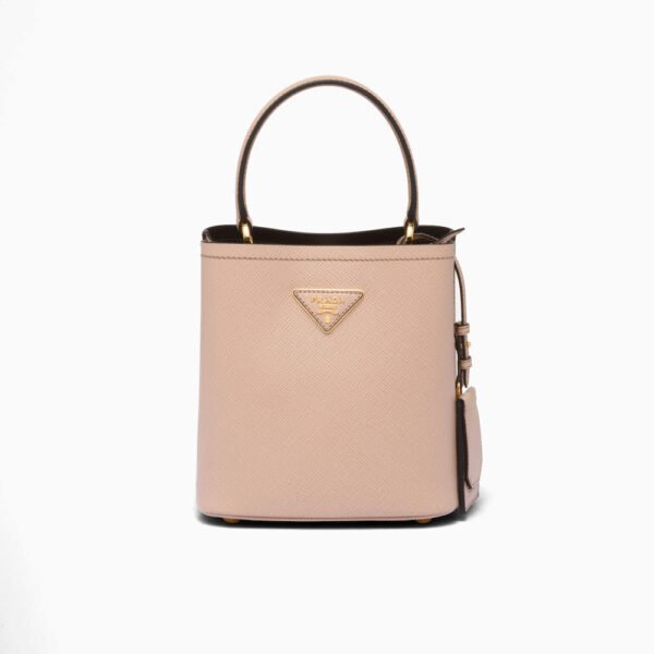 Small Saffiano Leather Panier Bag