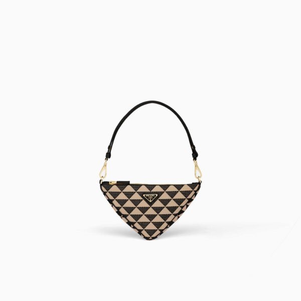 Embroidered fabric mini-bag