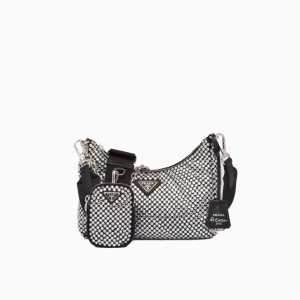 Re-Edition 2005 satin bag with crystals