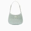 Cleo satin bag with crystals