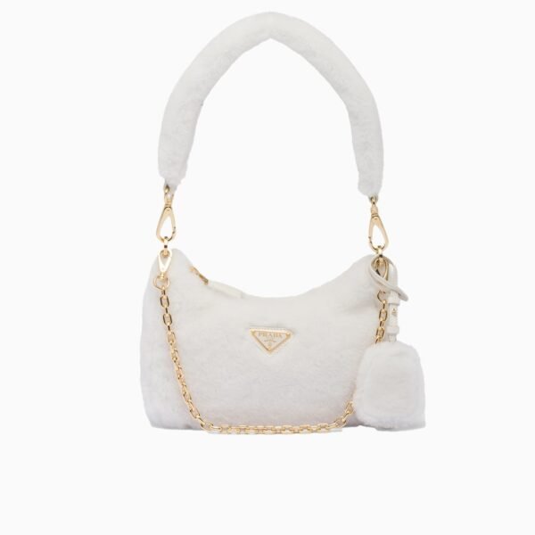Shearling mini-bag
