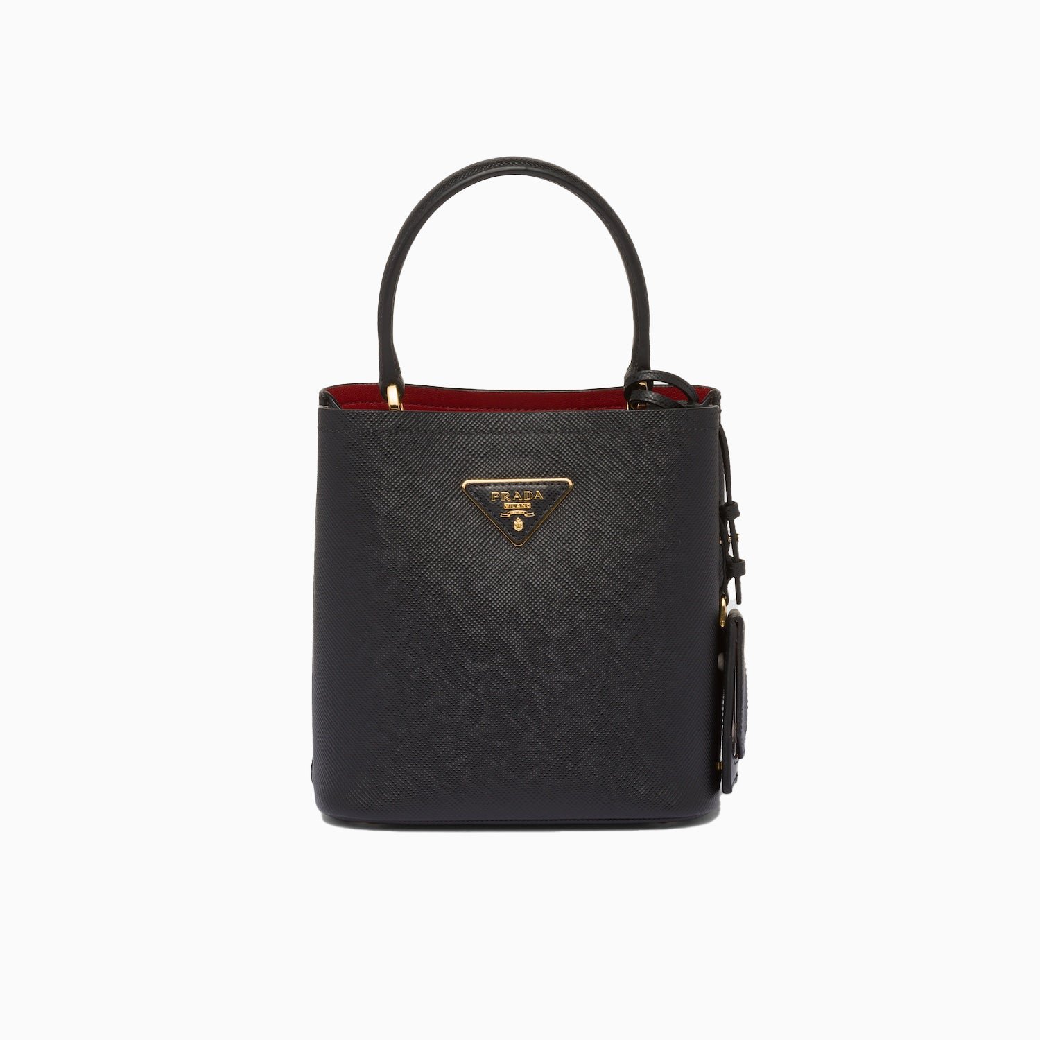 Small Saffiano Leather Panier Bag