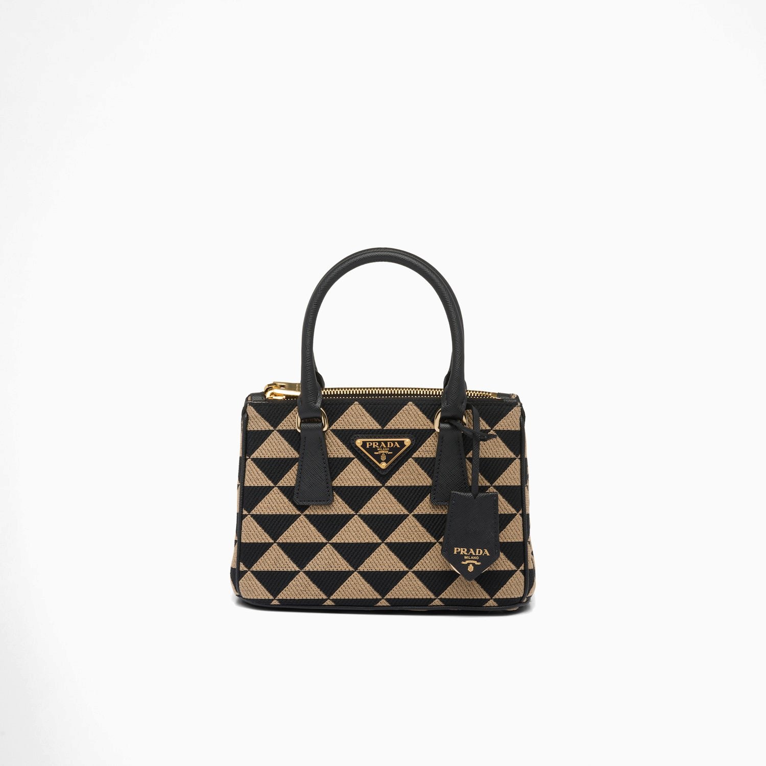 Galleria embroidered fabric mini bag