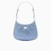 Cleo satin bag with crystals