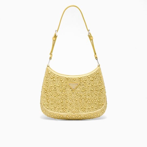 Cleo satin bag with crystals