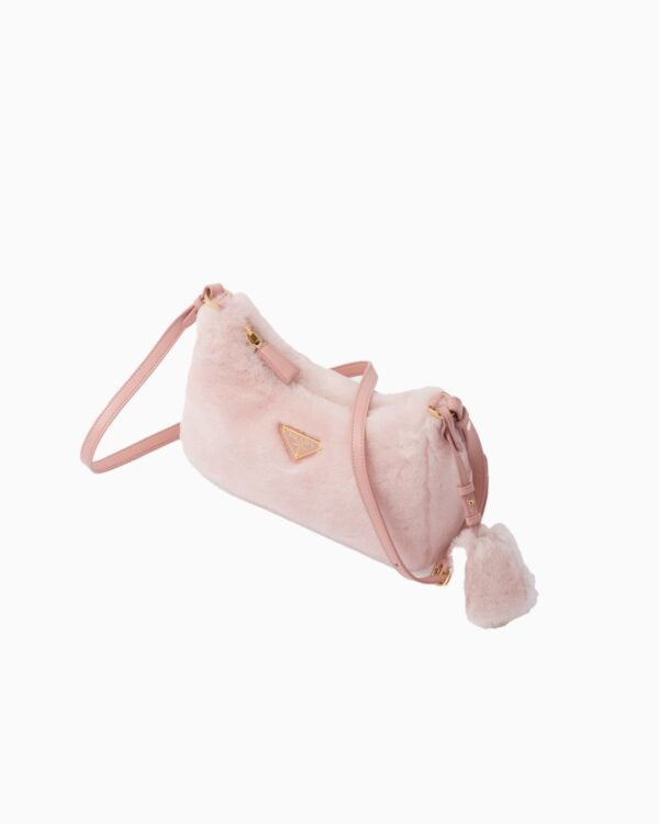 Shearling mini-bag