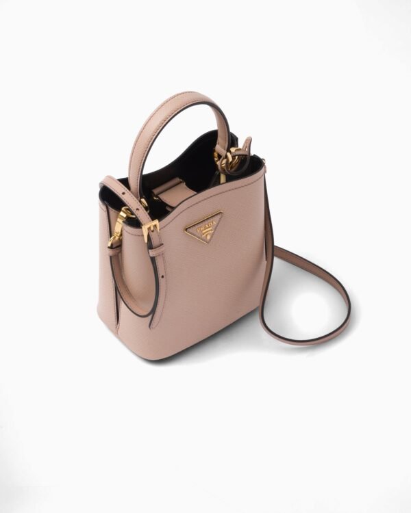 Small Saffiano Leather Panier Bag