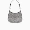 Cleo satin bag with crystals
