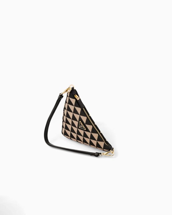Embroidered fabric mini-bag
