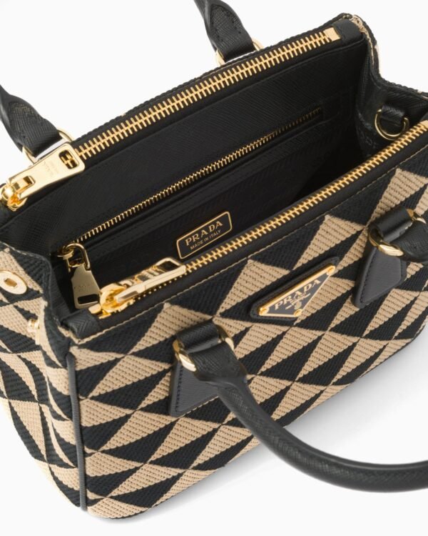 Galleria embroidered fabric mini bag