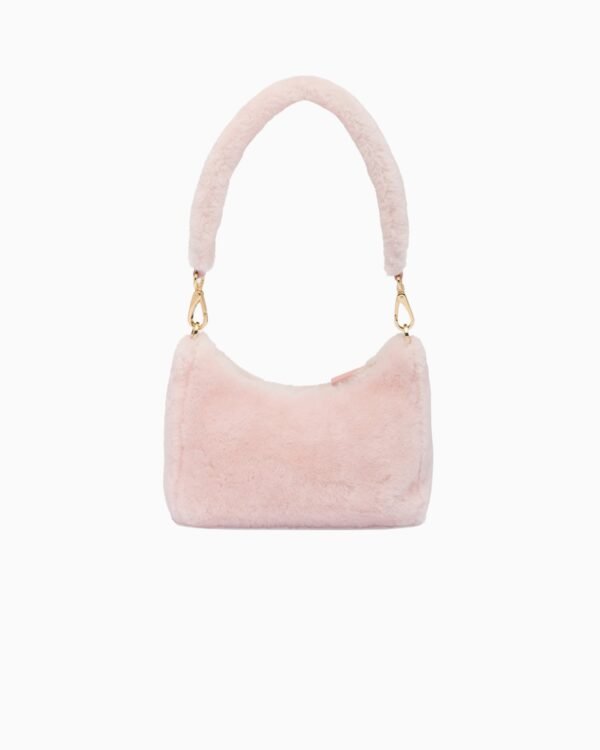 Shearling mini-bag