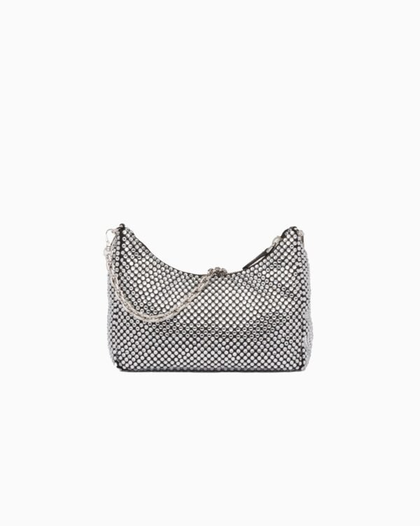 Re-Edition 2005 satin bag with crystals