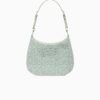 Cleo satin bag with crystals