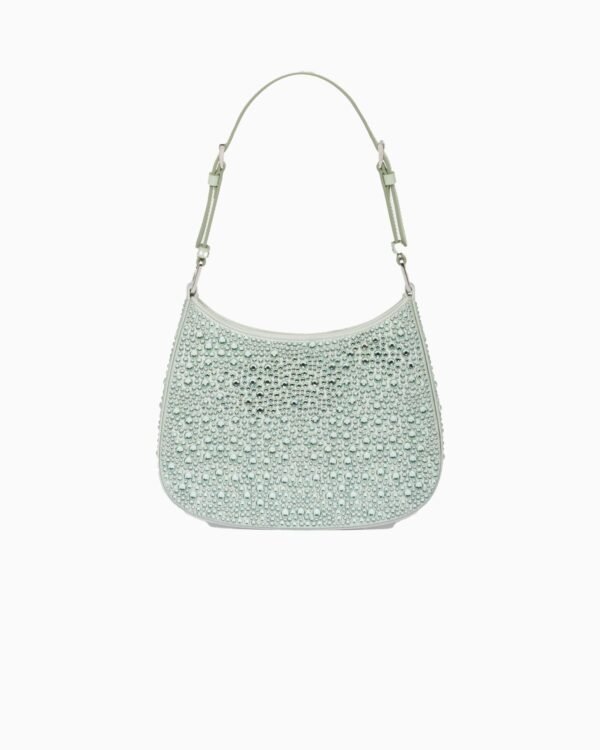 Cleo satin bag with crystals