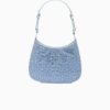 Cleo satin bag with crystals