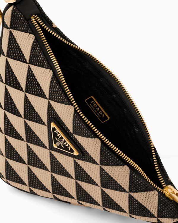 Embroidered fabric mini-bag