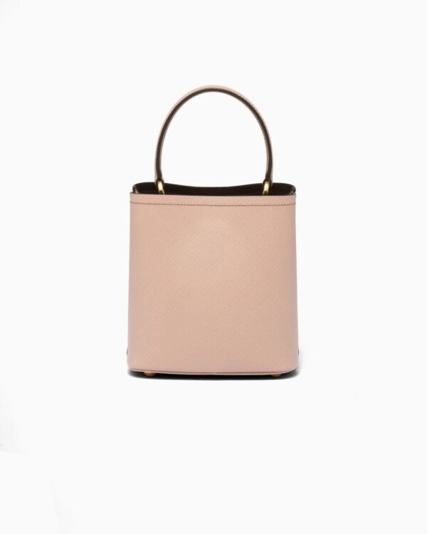 Small Saffiano Leather Panier Bag