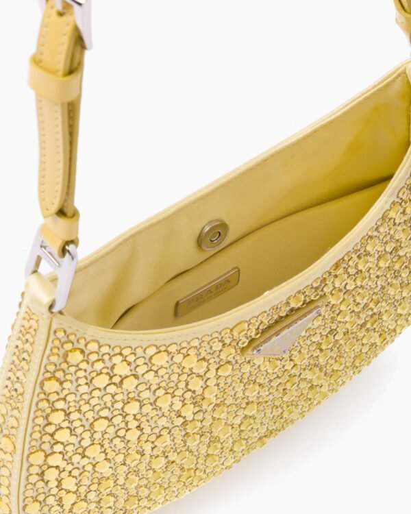 Cleo satin bag with crystals