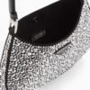 Cleo satin bag with crystals