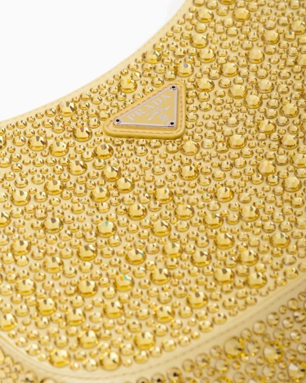 Cleo satin bag with crystals