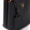 Small Saffiano Leather Panier Bag