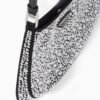 Cleo satin bag with crystals