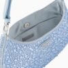 Cleo satin bag with crystals