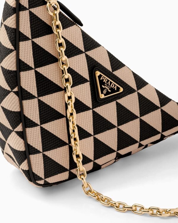 Embroidered fabric mini-bag