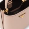 Small Saffiano Leather Panier Bag