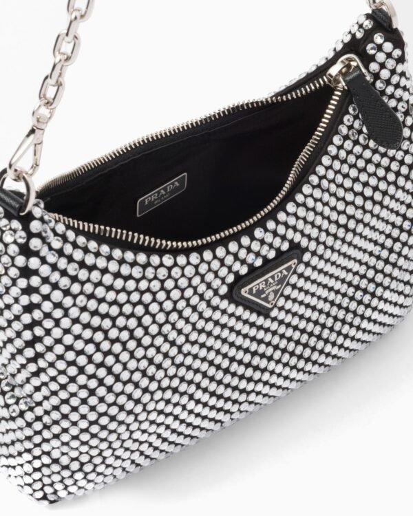 Re-Edition 2005 satin bag with crystals