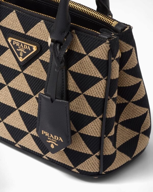 Galleria embroidered fabric mini bag