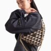 Embroidered fabric mini-bag