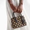 Galleria embroidered fabric mini bag