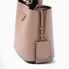 Small Saffiano Leather Panier Bag