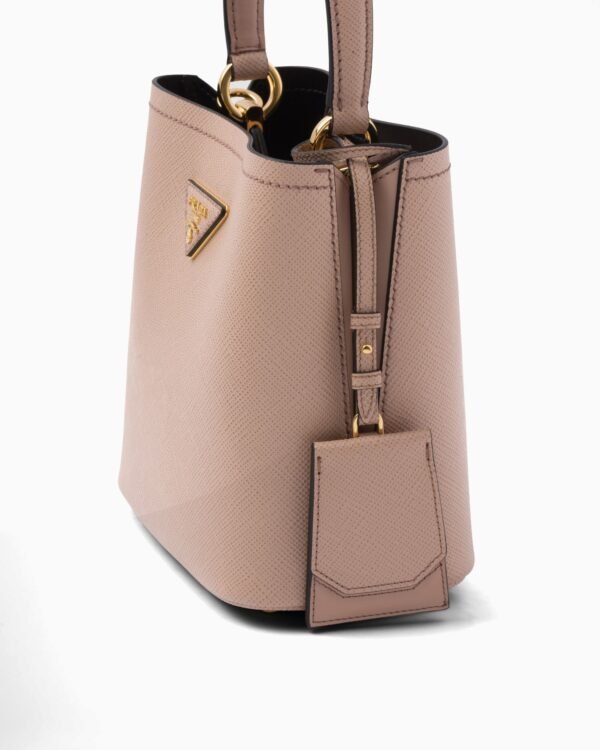 Small Saffiano Leather Panier Bag