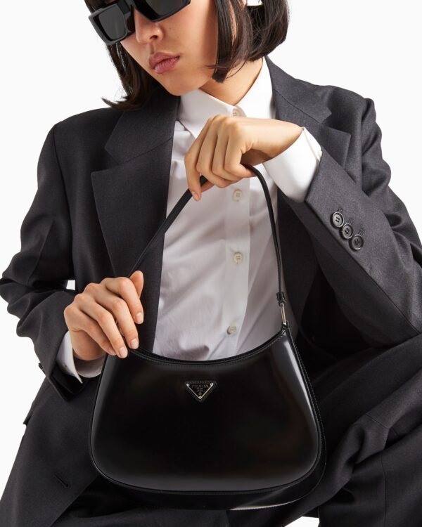 Cleo brushed leather shoulder bag