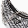 Re-Edition 2005 satin bag with crystals