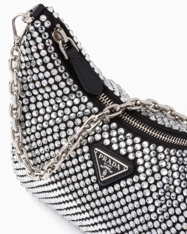 Re-Edition 2005 satin bag with crystals