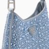 Cleo satin bag with crystals