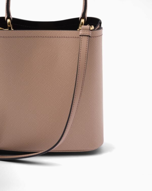 Small Saffiano Leather Panier Bag