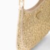 Cleo satin bag with crystals