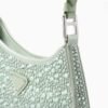 Cleo satin bag with crystals