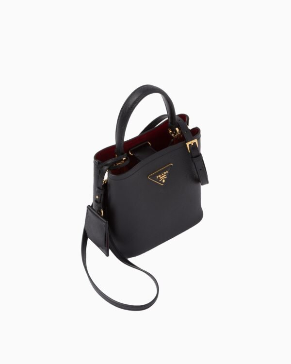 Small Saffiano Leather Panier Bag