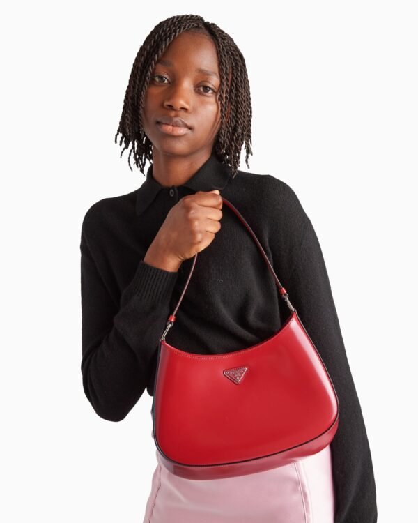 Cleo brushed leather shoulder bag